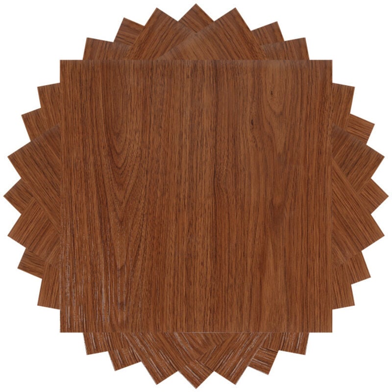 Swanew - Dalles de sol pvc adhésives -2 Boites de 22 dalles vinyle auto-adhésives - Couleur bois - ca.2 m²
