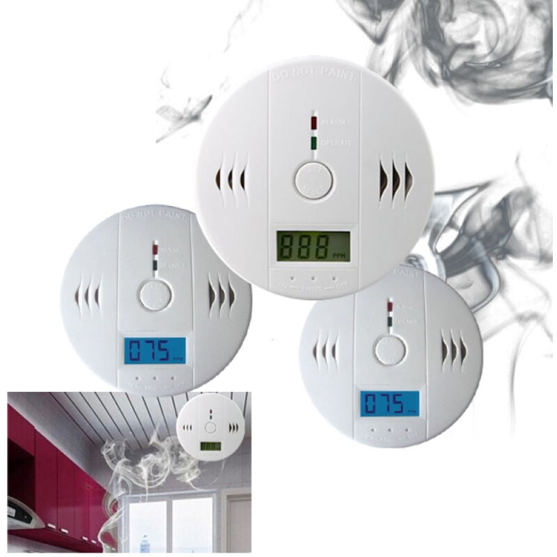 Swanew - Détecteur de Monoxyde de Carbone, Kit de Sécurité 3 pièces