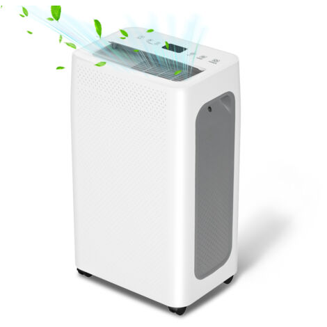 SWANEW Deumidificatore 26L/giorno, deumidificatore elettrico silenzioso con serbatoio da 4500 ml, deumidificazione continua, timer telecomandato, 24 ore, deumidificazione di ambienti fino a 20 m²/30 m