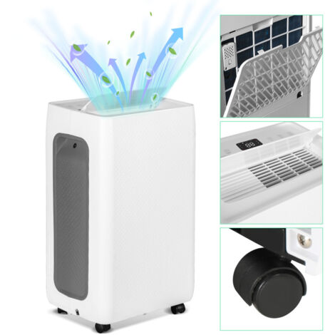 SWANEW Deumidificatore d'aria diurno con serbatoio estraibile 26 litri per per ambienti fino a 30 m² controllo elettronico del livello di umidità