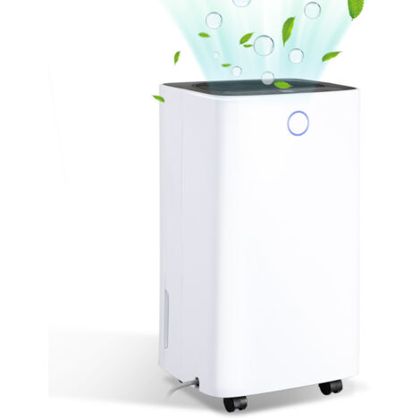 SWANEW Deumidificatore portatile elettrico silenzioso capacità massima Serbatoio da 2L evacuazione continua 12L/24H