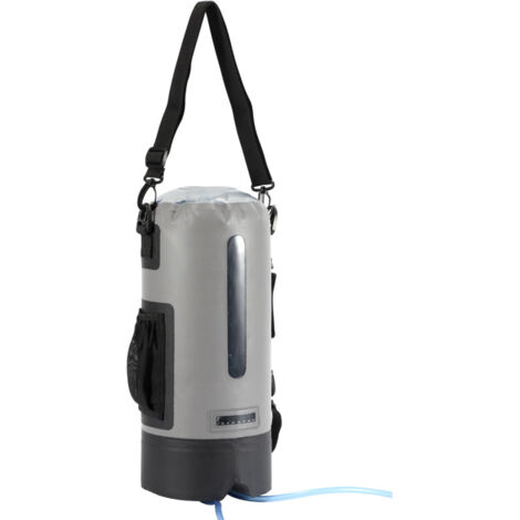 SWANEW Doccia da campeggio 12L con pompa - doccia portatile per viaggi all'aperto - doccia da giardino - Camping Shower