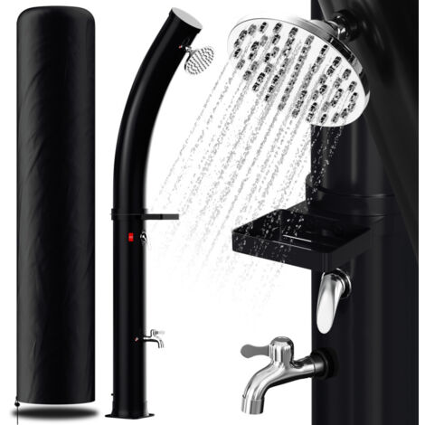 SWANEW Doccia solare da esterno Doccia solare per piscina Doccia solare da giardino 35L Curvata