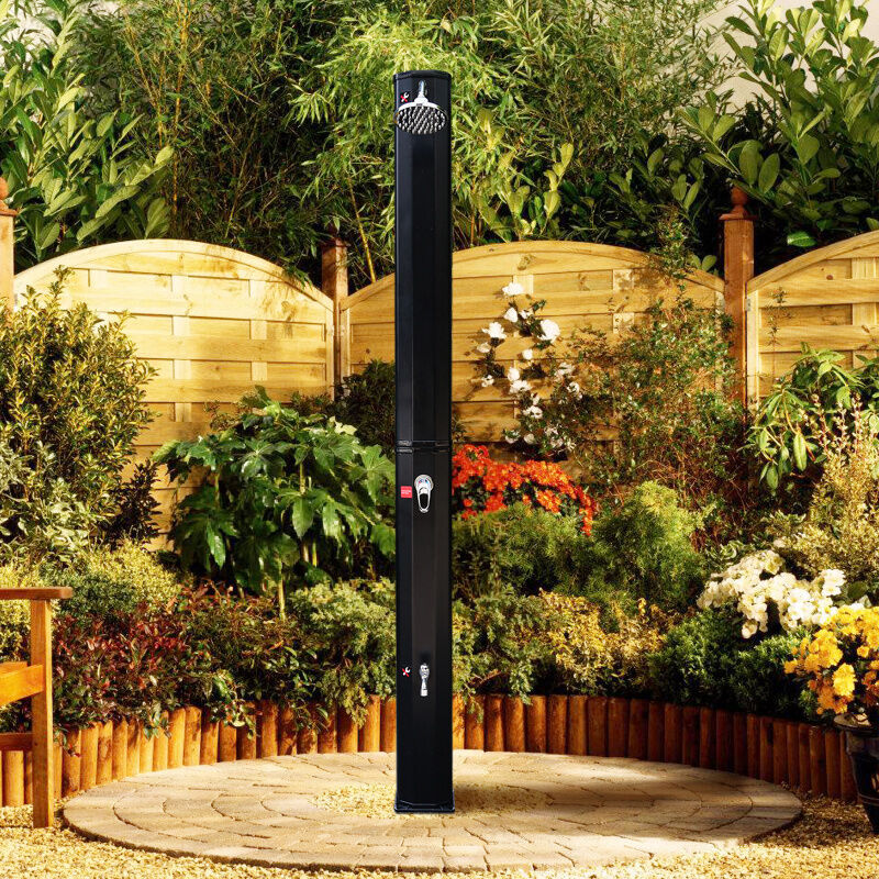 Douche solaire Camping Douche de jardin avec couvercle de protection Douche de pluie 20L - Swanew