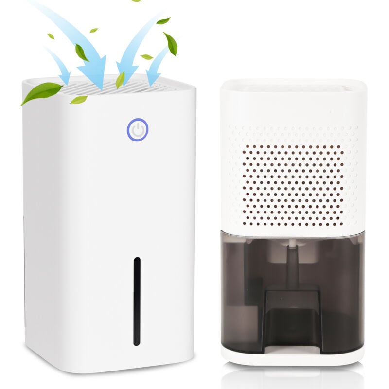 Swanew - Déshumidificateur Électrique Réservoir d'eau 850ml, Déshumidificateur d'Air Silencieux