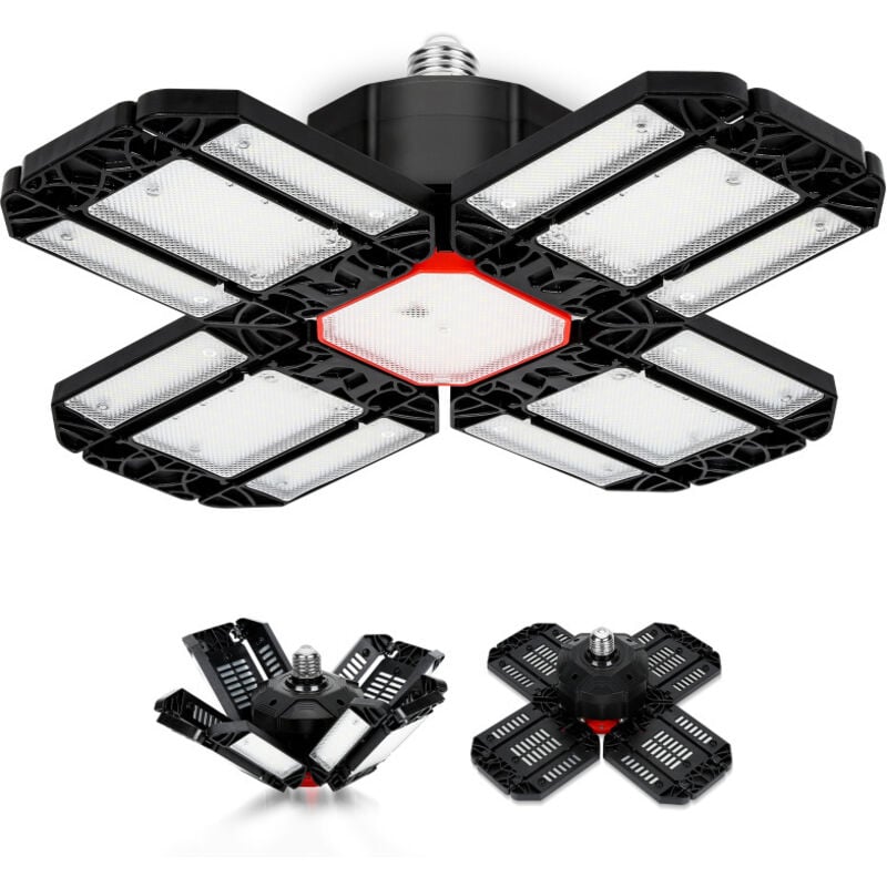 Swanew - Eclairage hall led noir rouge lampe industrielle ufo bay hall spot 200W