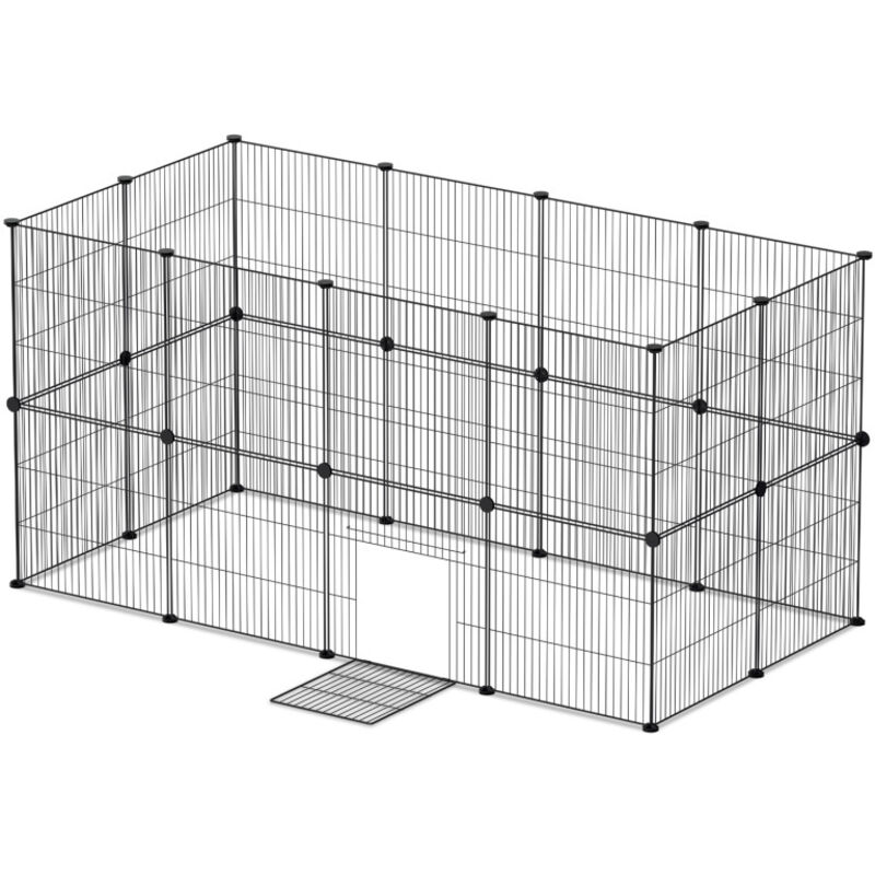 Swanew - Enclos extérieur Parc pour lapins diy Parc pour lapins Parc pour chiots 12pcs 35x35cm