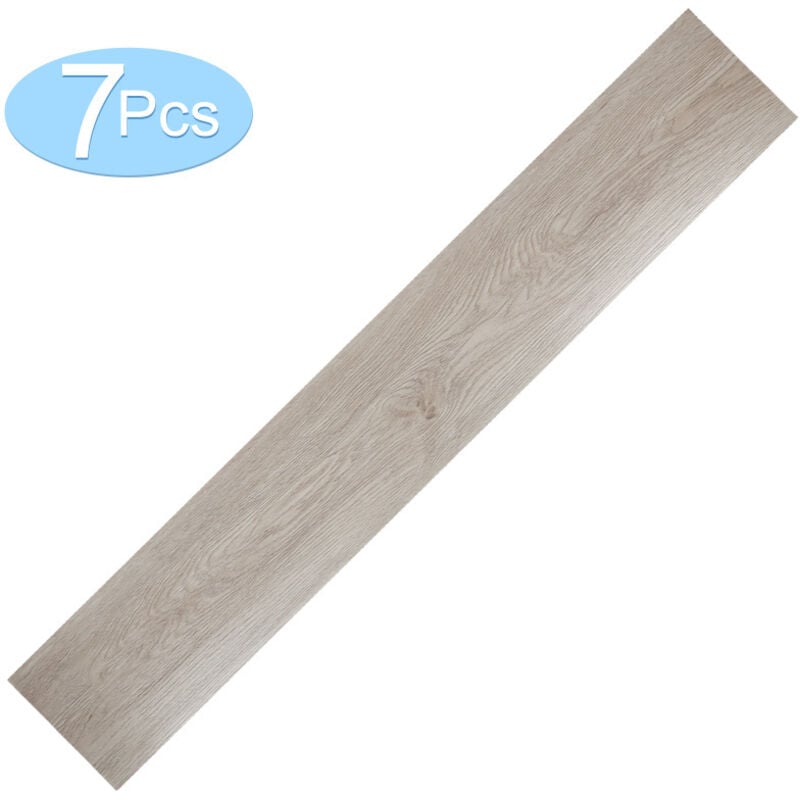 SWANEW env.1m² Sol vinyle Chêne Blanc Oak Autocollant Vinyle Stratifié