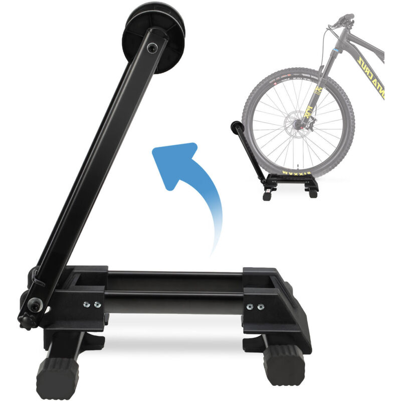 Image of SWANEW Fahrradständer - für Vorderrad oder Hinterrad, Kohlenstoffstahl, schwarz, zusammenklappbar