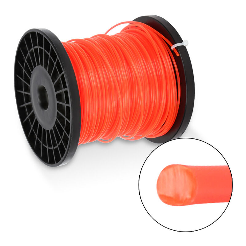 Swanew - Fil de coupe 100M Nylonr débroussailleuse Orange Round 2mm - orange