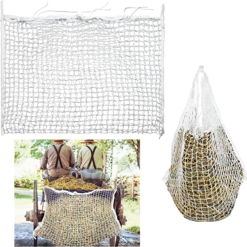 Filet à foin 1 pcs Carré 1.6 x 1 m 100 % pp Mangeoires & abreuvoirs pour bétail 30 x 30 mm - Swanew