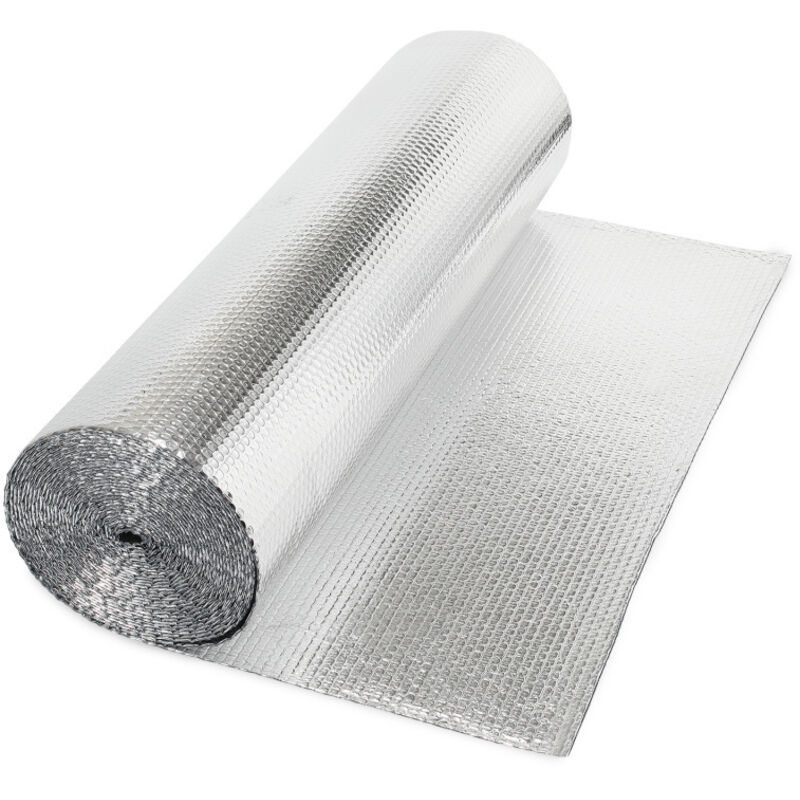 Swanew - Film de protection Film isolant - Isolant Thermique à Bulles pour radiateur sol toit mur 1x10m 130 g/m²