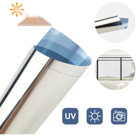 SWANEW Film di mirror Film Film Privacy Film Sun Protection Film Silver 60x200cm