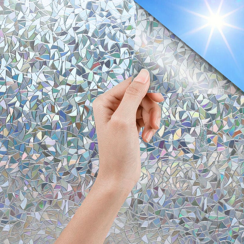 Swanew - Film Occultant pour Fenêtre Film Electrostatique Fenêtre Film Pour Vitrage Autocollant Motif Protection UV-90x200CM