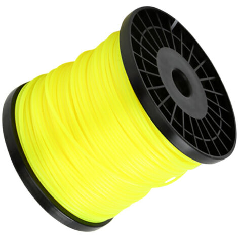 SWANEW Filo da taglio in nylon 100 m 3,0 mm filo tondo giallo esagonale