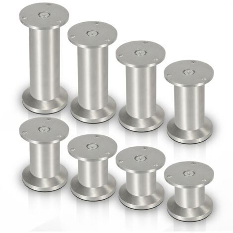 SWANEW Gamba per mobili in alluminio regolabile 60 mm 4 pezzi