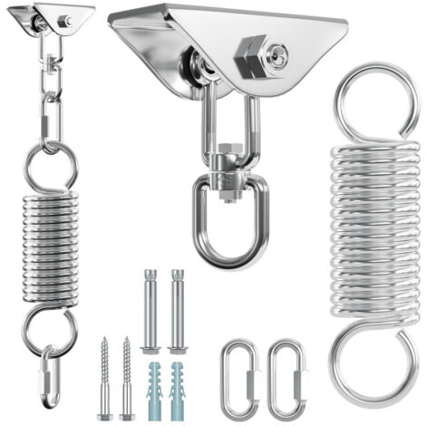 SWANEW Gancio a soffitto Capacità di rotazione a 360° Acciaio inox 304 Acciaio inox per impieghi gravosi 400KG Sospensione innovativa