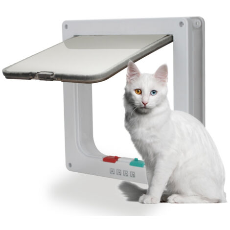 SWANEW Gattaiola Gattaiola per cani Gattaiola per gatti con sistema di chiusura a 4 vie 4 vie