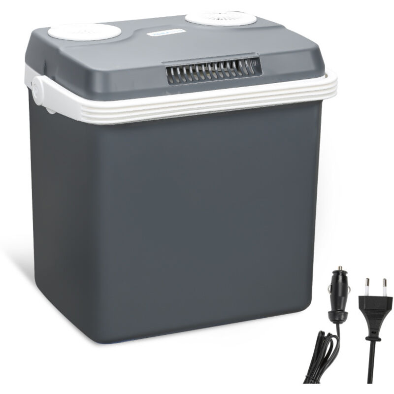 Swanew - Glacière Electrique Portable Gris Capacité 32L Connecteur 12/230V Refroidissement jusqu'à 18°C sous la température ambiante