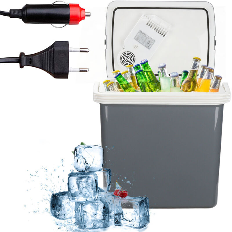 Swanew - Glacière électrique 32L portable thermoélectrique a++ 12V 230V maintien froid & chaud Voiture et Camping noir