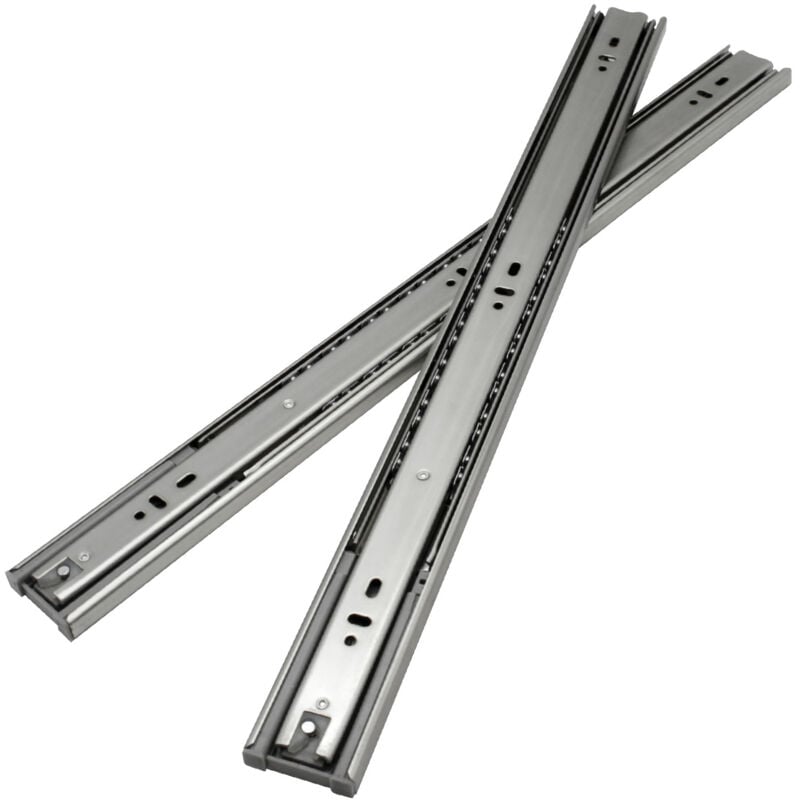 Glissières de tiroirs Coulisses pour charges lourdes softclose Coulisses à sortie totale 45mm 550mm 2X - Swanew