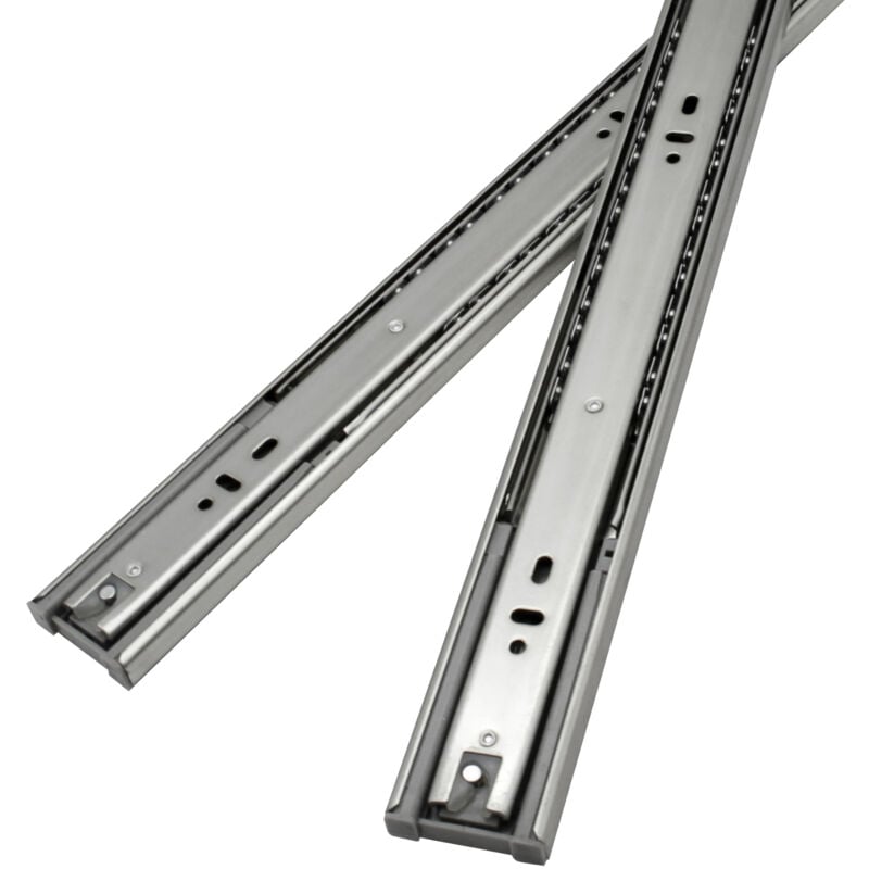 SWANEW Glissières de tiroirs Coulisses pour charges lourdes softclose Coulisses à sortie totale 45mm 600mm 20X