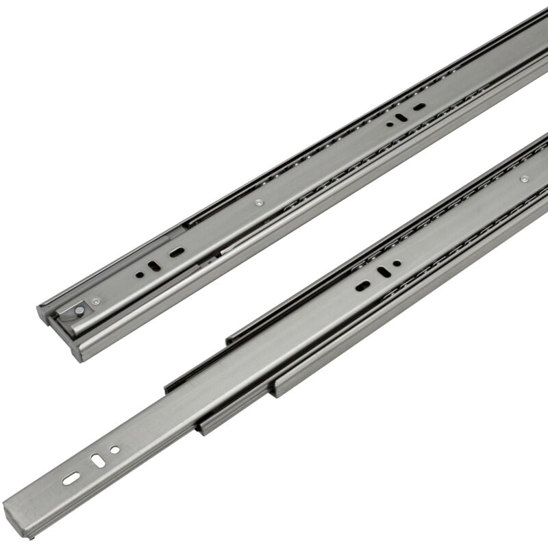 Glissières de tiroirs Coulisses pour charges lourdes softclose Coulisses à sortie totale 45mm 600mm 10X - Swanew