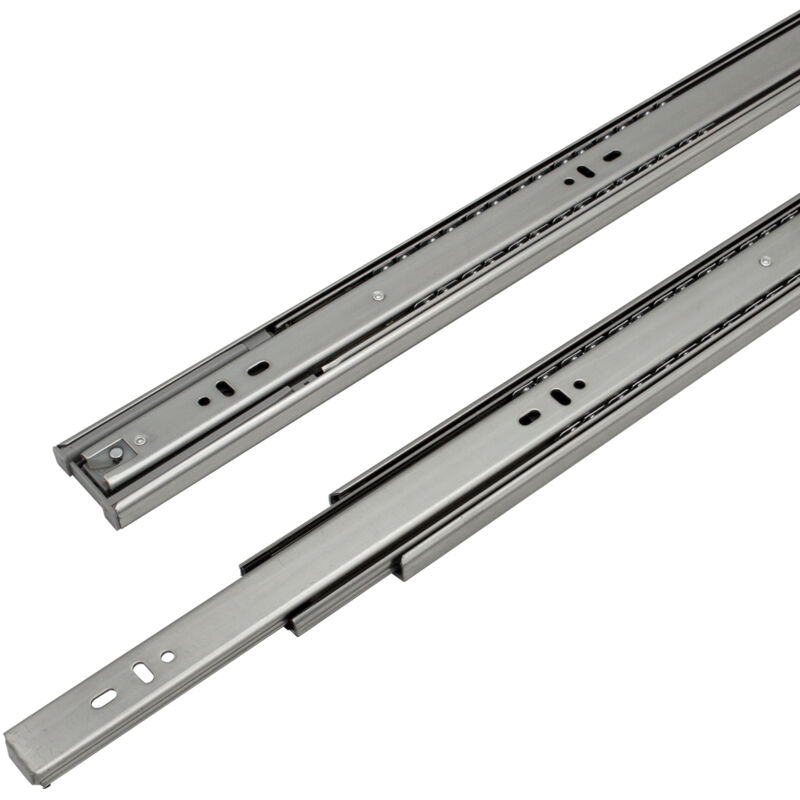Glissières de tiroirs Coulisses pour charges lourdes softclose Coulisses à sortie totale 45mm 550mm 10X - Swanew