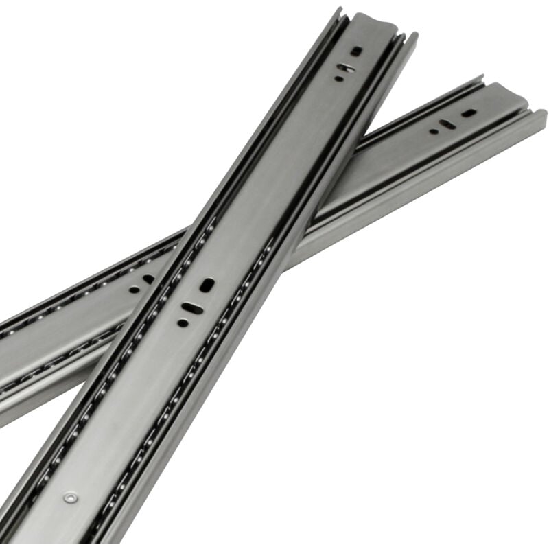 SWANEW Glissières de tiroirs Coulisses pour charges lourdes softclose Coulisses à sortie totale 45mm 500mm 4X