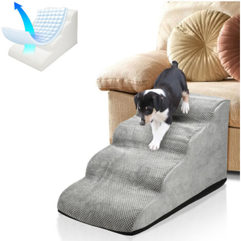 SWANEW Gradino per cani a 4 gradini Rampa antiscivolo per animali domestici Gradino per animali domestici rimovibile e lavabile