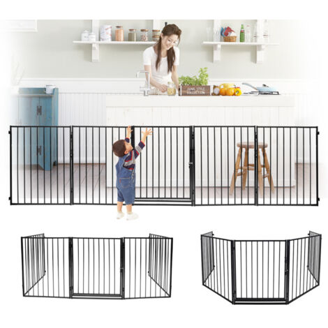 SWANEW Griglia di sicurezza 5pcs per caminetto Griglia di barriera Griglia per scale Griglia di sicurezza per porte per bambini
