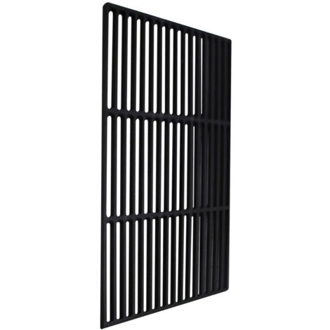 SWANEW Griglia in ghisa smaltata Griglia BBQ Quadrata Giardino Terrazzo 60x40cm