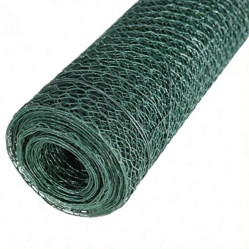 Grillage a Poule Métallique pour Cloture 1x10m, Fil de fer Hexagonal pour Jardin Poulailler Voliere Clapier, Vert - Swanew