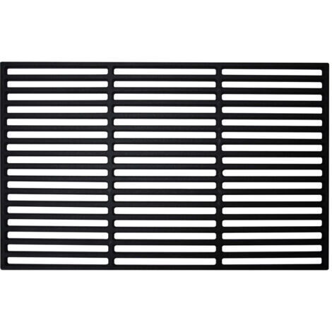 SWANEW Grillrost Gussrost BBQ Gitter Guss Grillgitter Gusseisen Profi Gasgrill Ofenrost 54x34cm