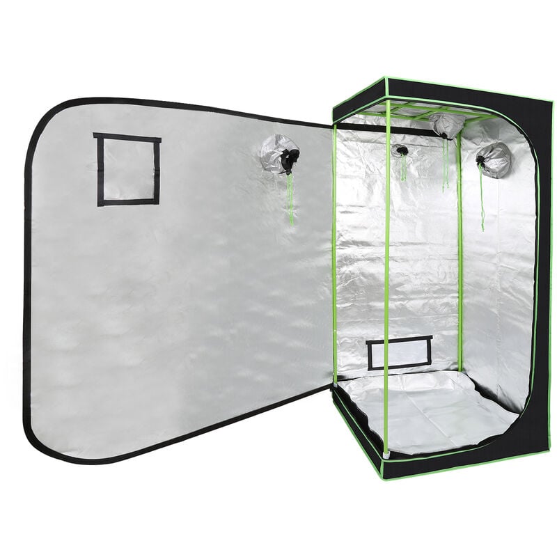 Growzelt Growbox Gewächshaus Indoor Pflanzenzelt 80x80x180CM - Swanew