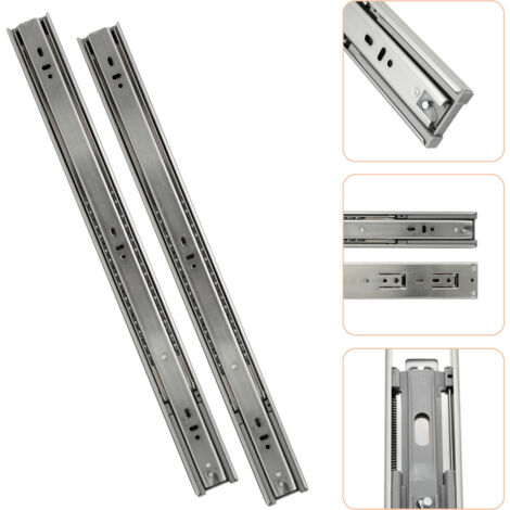 SWANEW Guide per cassetti da 45 mm Guide telescopiche ad estrazione totale da 400 mm 6 pz