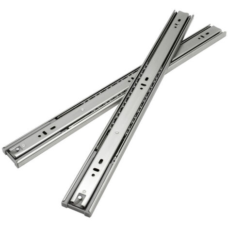 SWANEW Guide per cassetti Guide per carichi pesanti con chiusura morbida ad estrazione totale 45 mm Guide da 450 mm 10 pezzi
