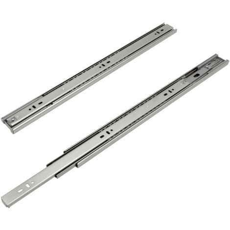 SWANEW Guide per cassetti Guide per carichi pesanti con chiusura morbida ad estrazione totale Guide da 45 mm e 650 mm, 6 pezzi