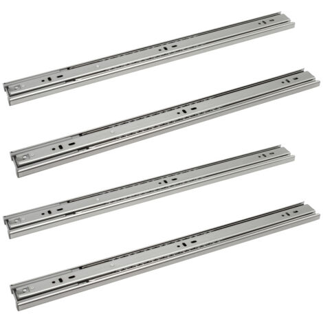 SWANEW Guide per cassetti Guide Softclose per carichi pesanti Guide ad estrazione totale 45 mm 450 mm 4 pezzi