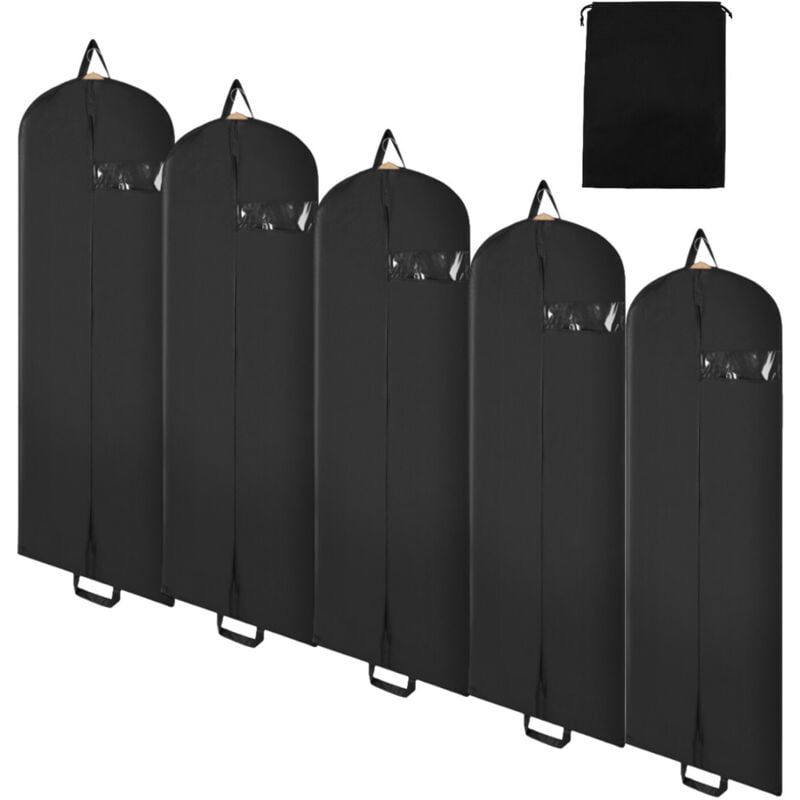 Swanew - Housses de Vêtements,5x 150x60cm Housses de Protection, housse à vêtements