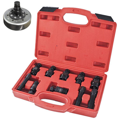 SWANEW Jeu de 10 éléments extracteur de volant polaire/volant moteur extracteur pour scooter/moto - rouge