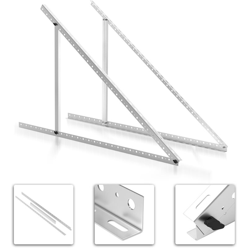 Swanew - Kit de Montage pour Panneau Solaire Support de Panneau Solaire en Aluminium 1040mm,Support pour panneau solaire pv 0-90