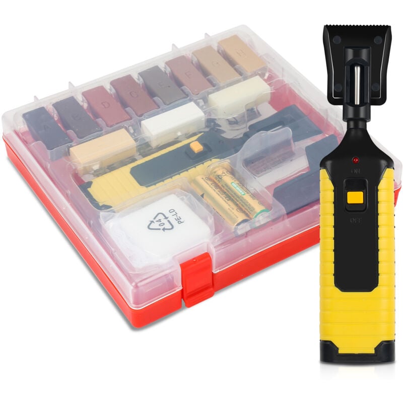 Kit de réparation stratifié et carrelage 17 pièces - 11 couleurs. Kit de réparation pour carreaux et surfaces en bois, Kit de réparation du bois