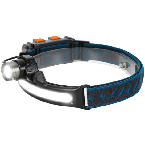 SWANEW Lampada Frontale Ricaricabile a LED Impermeabile. Rilevatore di Movimento. 5 modalità Impermeabile. Corsa. 1000 Lumen (1-St)