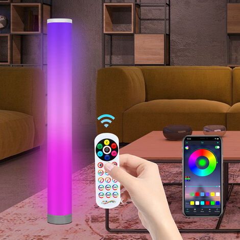 SWANEW Lampadaire LED 6W dimmable RGB stand uplighter lampadaire lumière coin lumière - Blanc