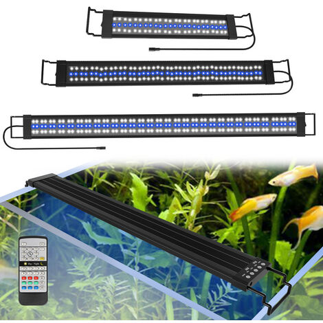 Support Réglable Pour 2 Lampes LED D'aquarium - Alliage Aluminium Argenté - Installation Facile, Pour Plantes D'eau Douce