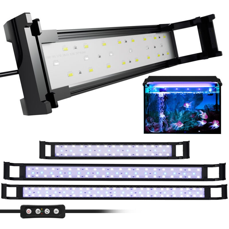 Lampe Aquarium LED,Aquarium led Lumière Éclairage Lampe pour Poisson Plantes,35-50cm - Swanew
