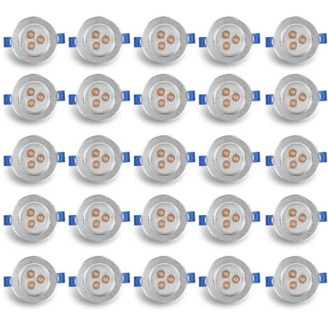 SWANEW Led Einbaustrahler 230V Deckenspots Led Spots 20pcs 3W Warmweiß Einbauspot für Wohnzimmer, Bad, Küche, Flur, Schlafzimmer