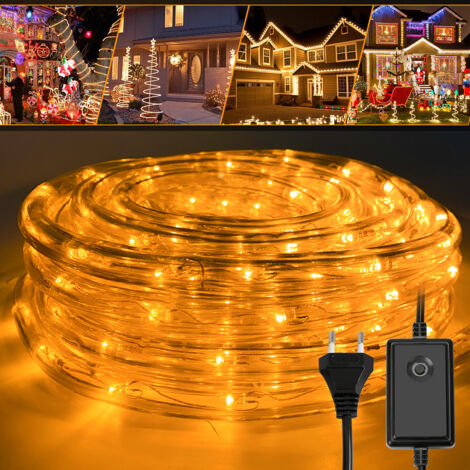SWANEW LED Lichtschlauch 20m Warmweiß für Aussen Innen Lichterschlauch Lichterkette Lichtband Partylicht Dekobeleuchtung Weihnachtsbeleuchtung
