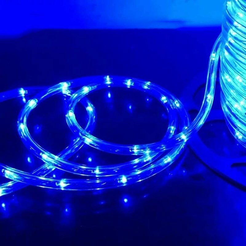 Swanew - 10M Tube Lumineux Extérieur led Guirlande Lumineuse Décoration,Bleu,avec Adapteur d'alimentation